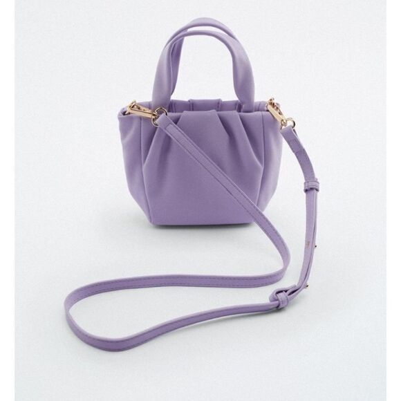 Zara Soft Mini Lavender Crossbody Bag - Picture 4 of 7